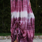 Purple and White Tie Dye Smock Waist Bottoms