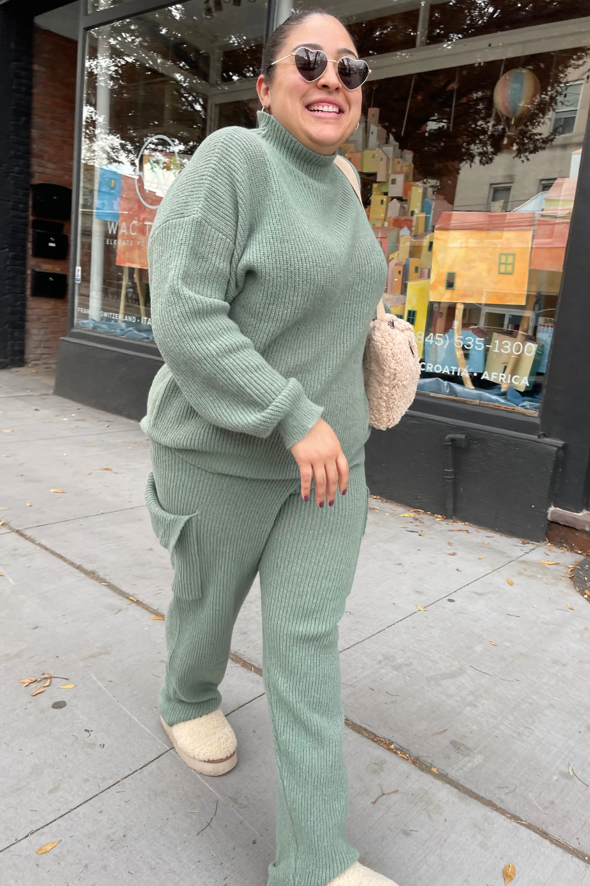 Sage Knit Relaxed Fit Sweater