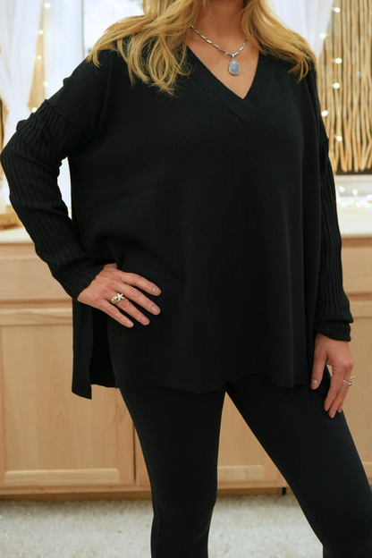 Relaxed Fit Viscose Long Sleeve