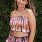Rust and Rose Tie Dye Smock Top