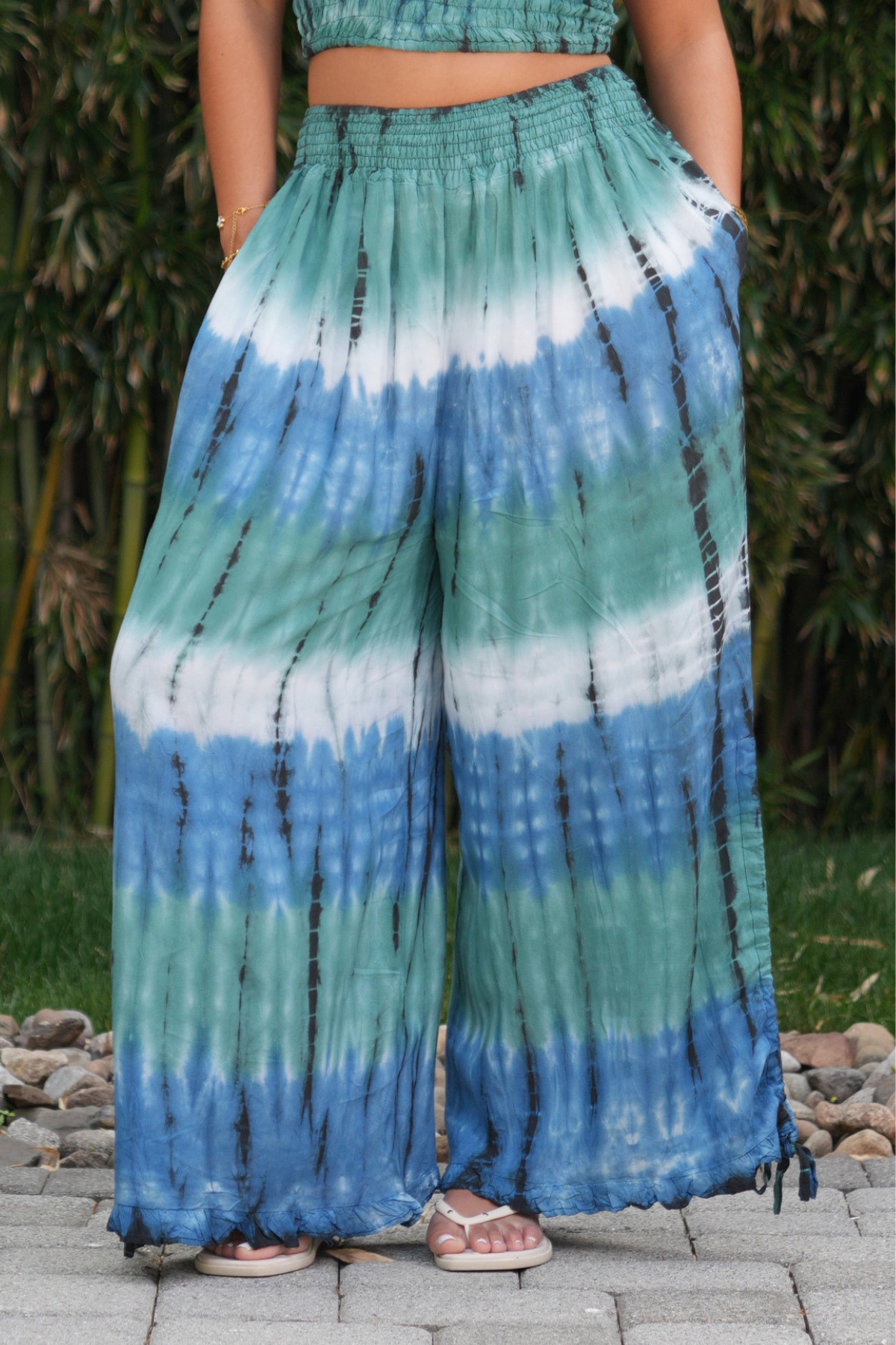 Blue and Green Tie Dye Weekender Set