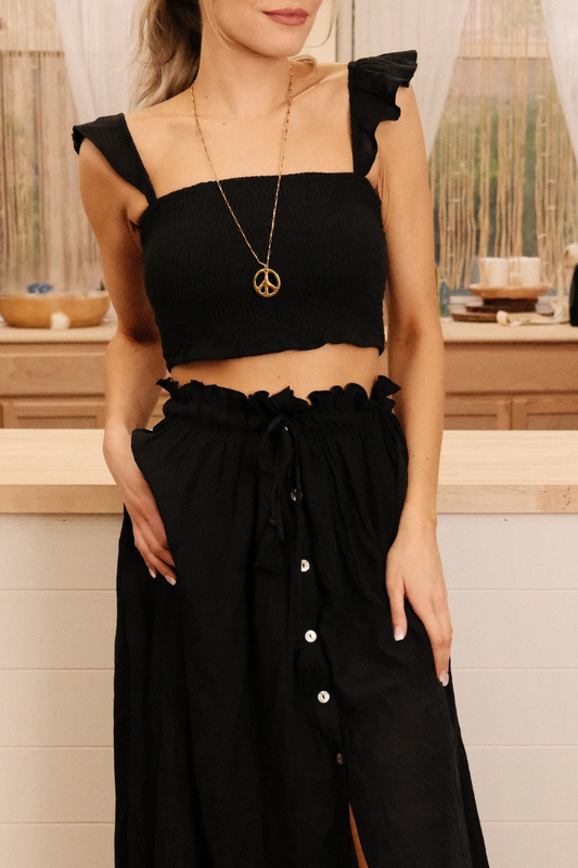 Ruffle Smock Top