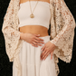Crochet Bell Sleeve Tie Top