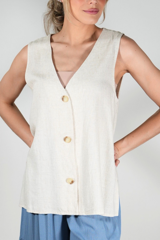 Linen Vest
