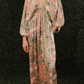 Paisley Balloon Sleeve Dress