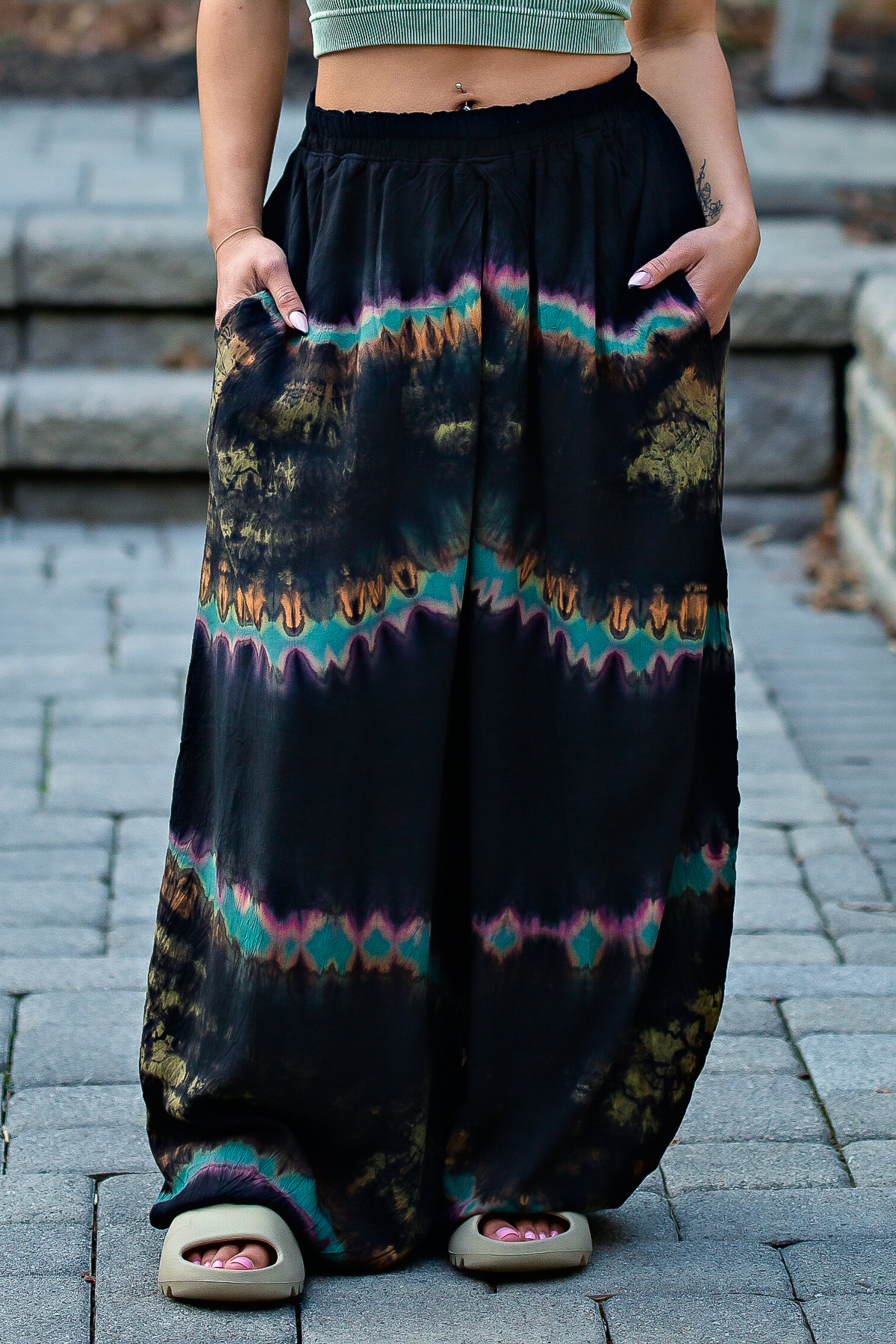 Citrine Tie Dye Harem Pants