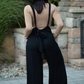 Black Suspender Overalls