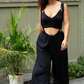Black Suspender Overalls