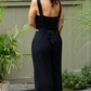 Black Suspender Overalls
