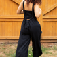 Black Suspender Overalls